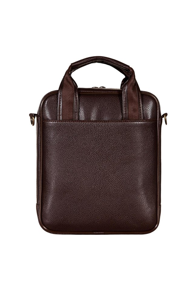 Logo Detailed Coffee-Rölax Men's Messenger Bag Plevr6758
