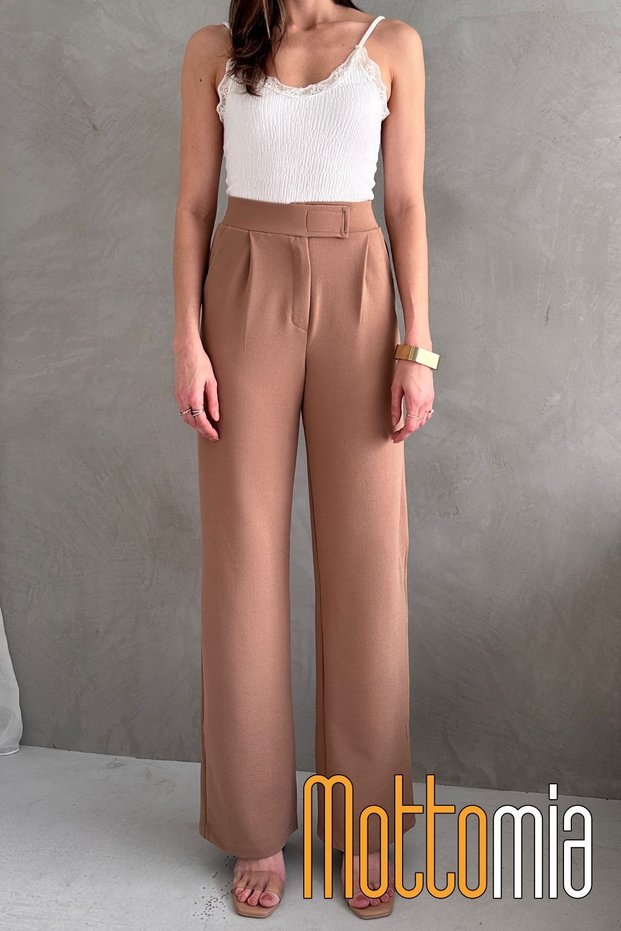 Women S High Waist Palazzo Pants with Velcro Closure - Colorful, Stylish and Relaxed Fit