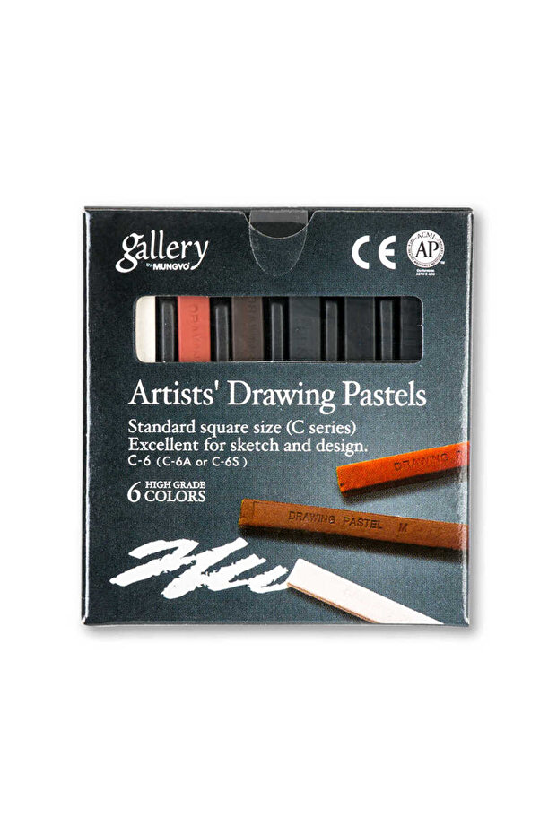 6lı Tam Boy Çizim Pasteli Karışık Set Basic - 2