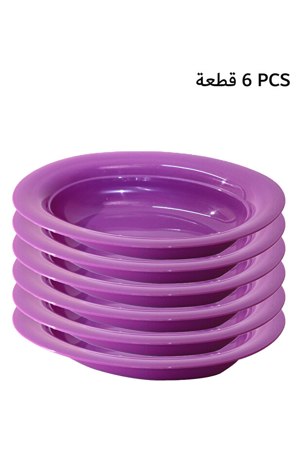 طبق تقديم بلاستيكي أبيض - 1