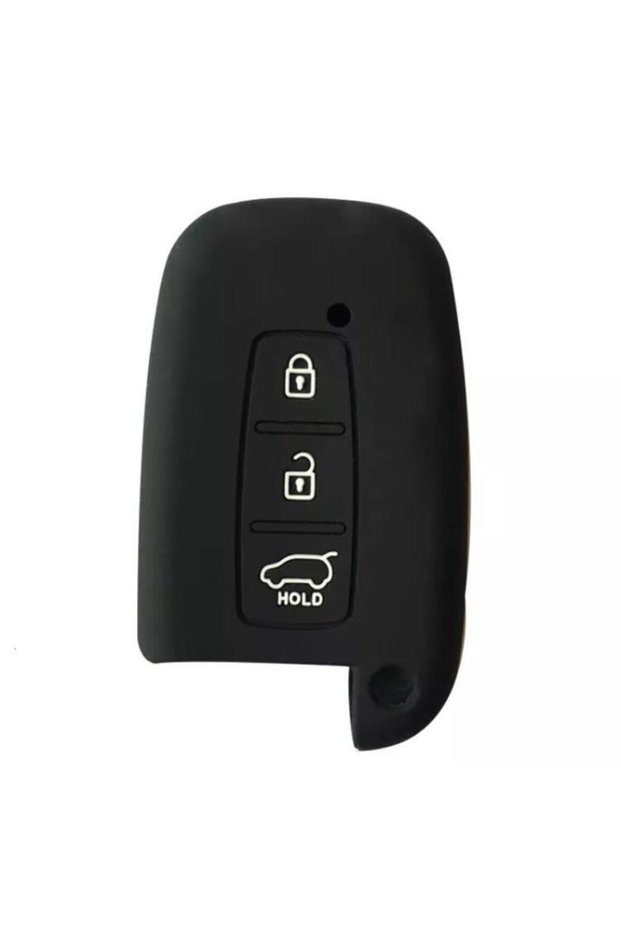 Hyundai Ix35 I 30 Compatible Silicone Key Protection Case Without Waterproof Model Black Color