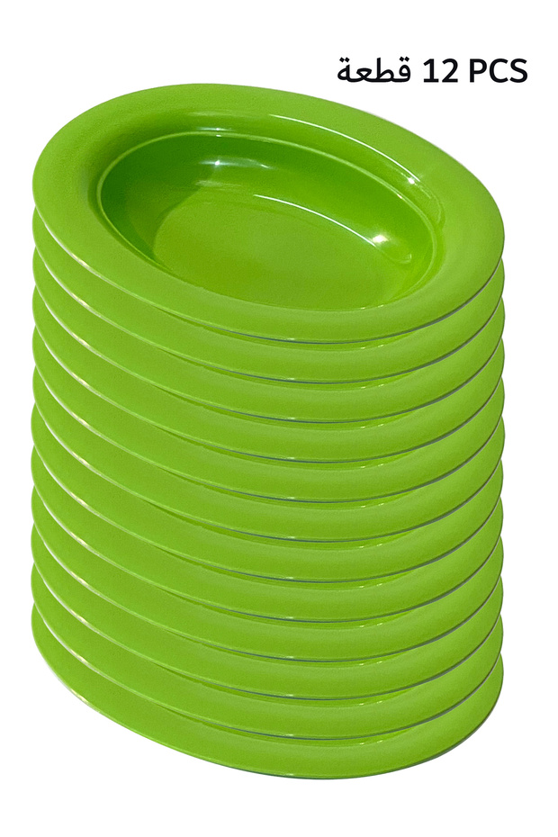 طبق تقديم بلاستيكي أبيض - 1