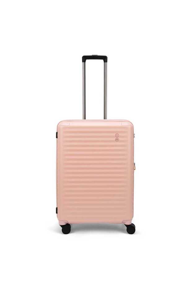 Celestra 66.5cm Hardcase Expandable 4 Double Wheel Check-In Luggage Trolley Pink