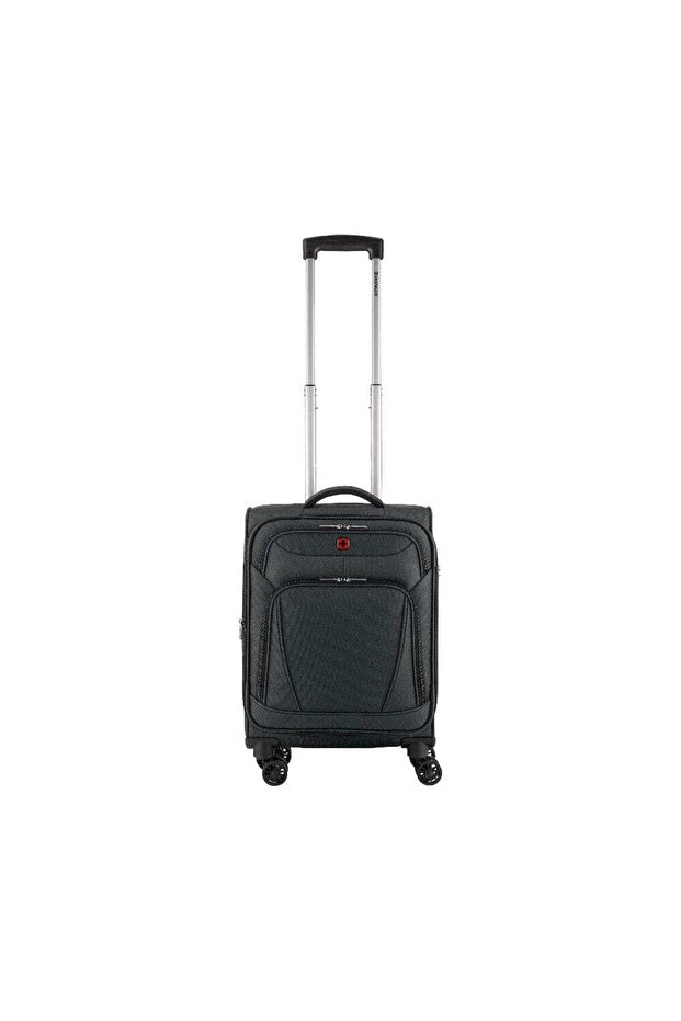 Beaumont Lite Carry-On Softside Expandable 57cm Cabin Luggage Trolley Black