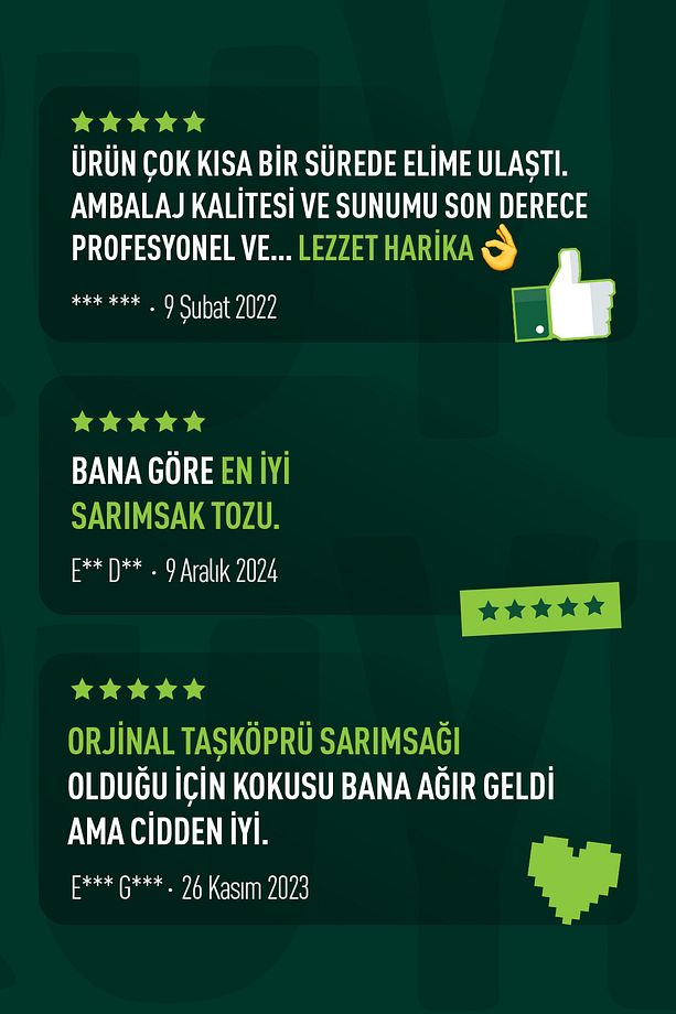 Sarımsak Tozu - Ispanak Tozu - Dried Vegetables - Glutensiz - Vegan Kuru Sebze Paketi - 200 gr - 4