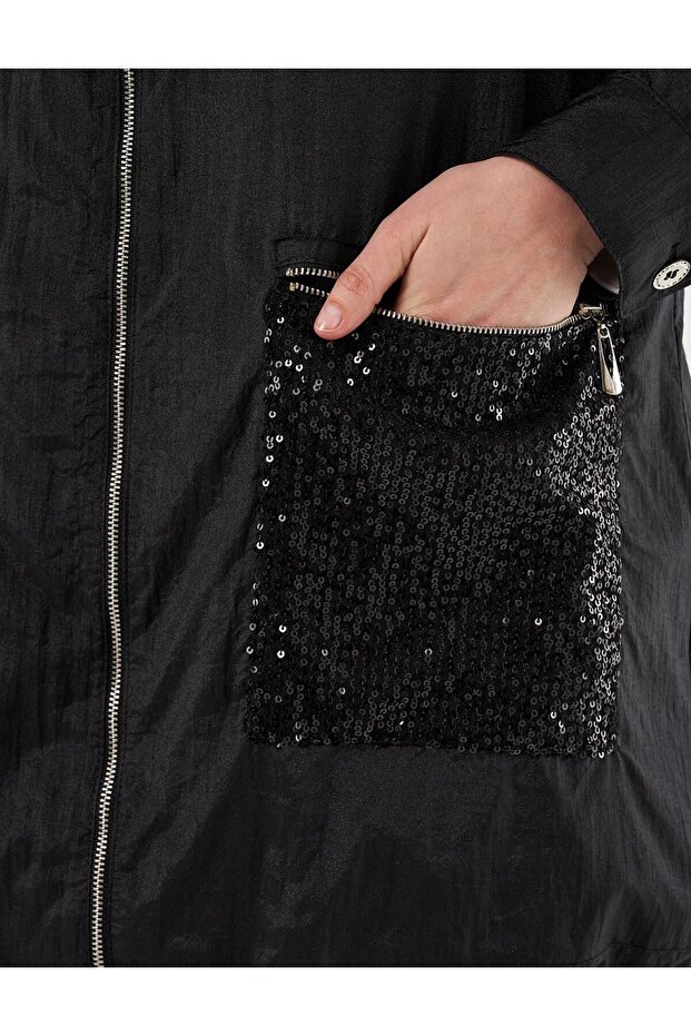 Kadın Siyah Ceket - 8