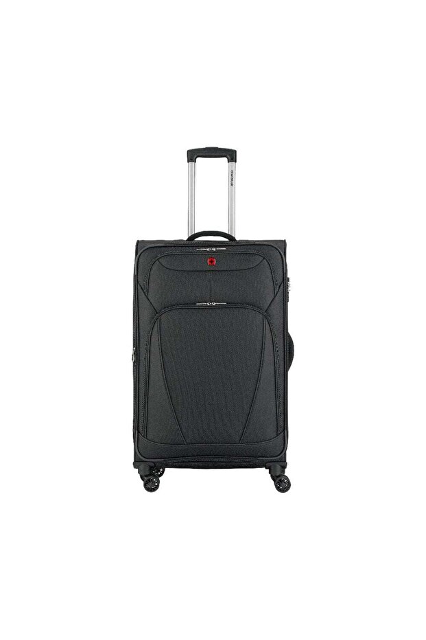Beaumont Lite Medium Softside Expandable 80cm Check-In Luggage Trolley Black