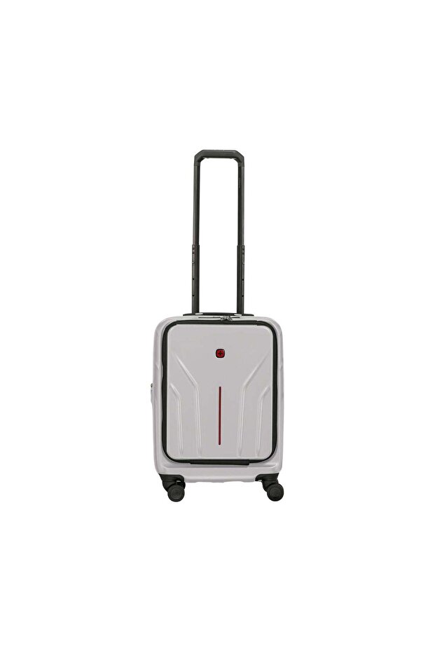 Amplix Hardside Expandable 55cm Cabin Luggage Trolley - Silver