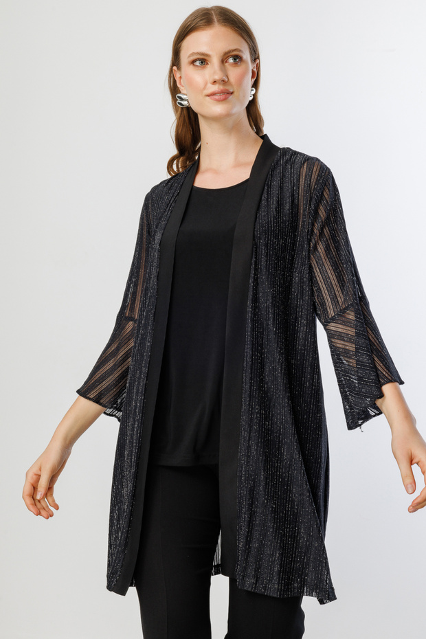 İç Atletli Simli Tül Ceket - 1