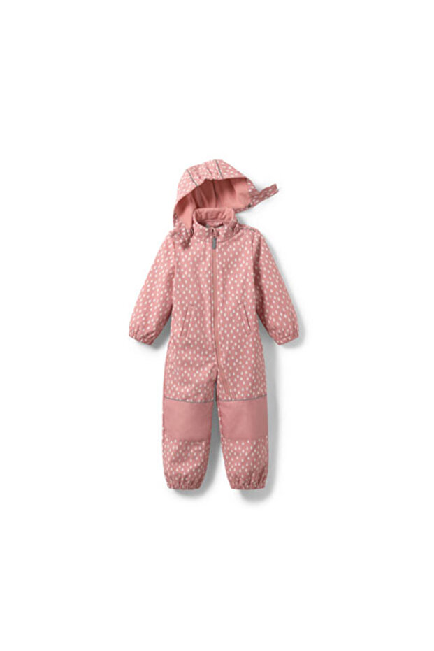 Toddler Softshell Jumpsuit, Drop Pink - 2
