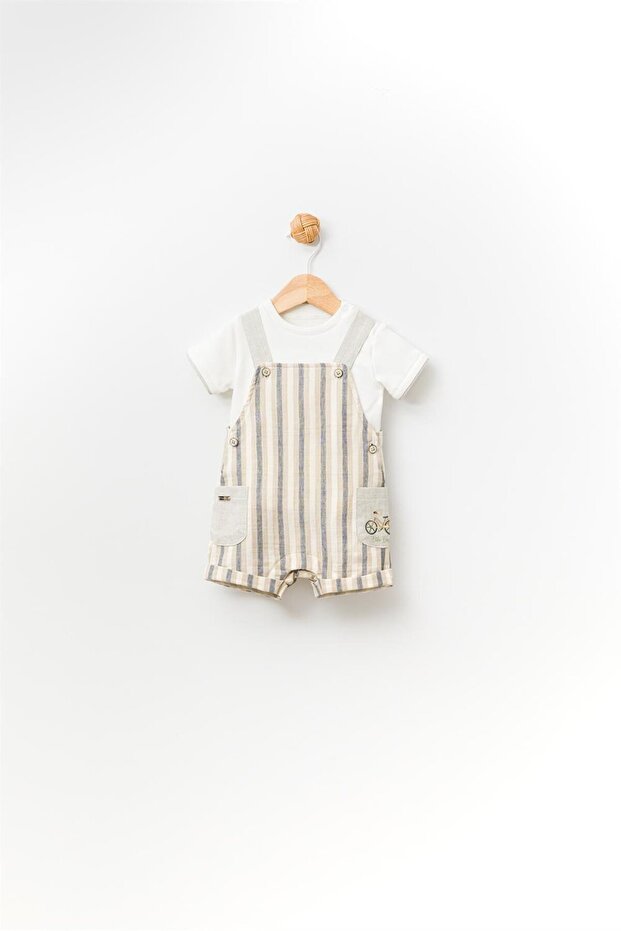 Baby Boy 2-Piece Salopet Set-13765
