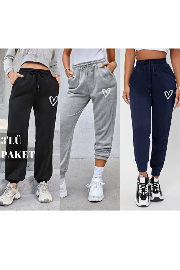 3-Piece Women's Printed Sweatpants