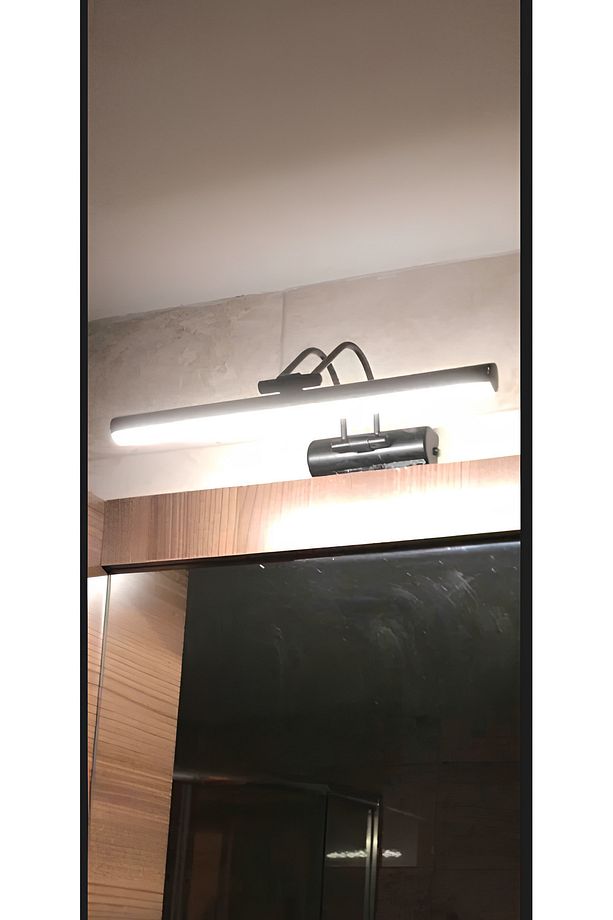 Siyah Mat Gün Işığı (sarı) Banyo Duvar Ayna Tablo Aydınlatması Flüt Aplik Kuğu Aplik Ledli Aplik - 5