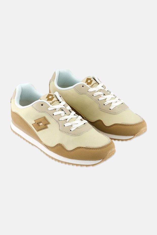 Women Lace Up Outdoor Shoes, Beige