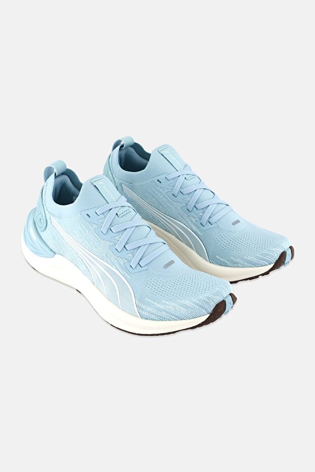 Women Electrify Nitro 3 Knit Lace Up Running Shoes, Pastel Blue