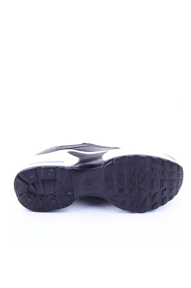 Siyah - Air Taban Anoraklı Rahat Yumuşak Unisex Spor Ayakkabı - 6