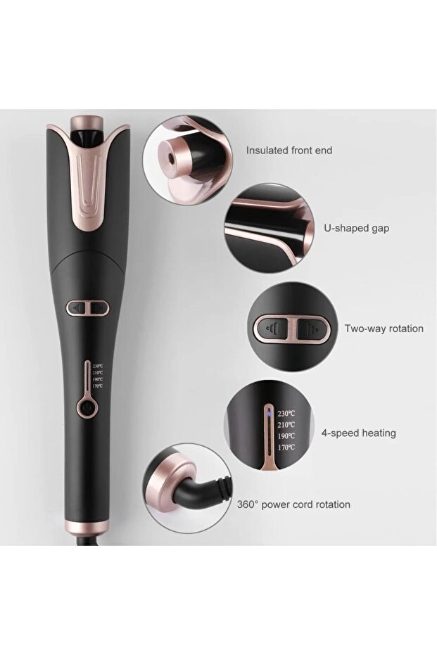 مكواة تجعيد الشعر الأوتوماتيكية Dinx DX1354، متعددة الألوان