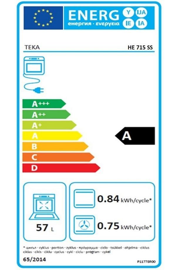 He 715 Ss 6 Programlı Inox 65 Lt. Multifonksiyonel Ankastre Fırın - 5