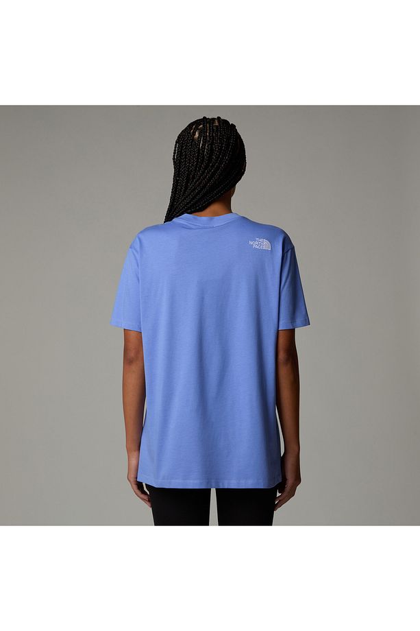 W Ss Essentıal Oversıze Tee Kadin Mavi Tshirt Nf0a87nq0yi1 - 3