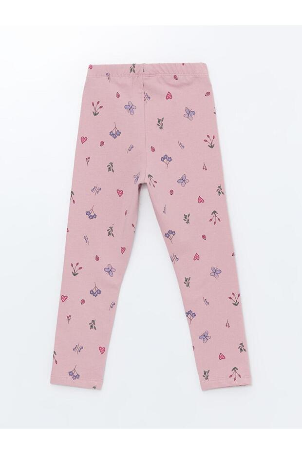 Printed Baby Girl Leggings with Elastic Waist (W4)
