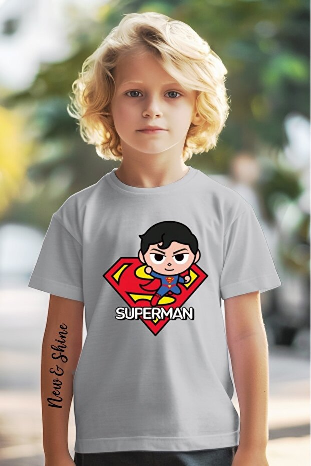 Superman Printed Oversize Kids T-Shirt