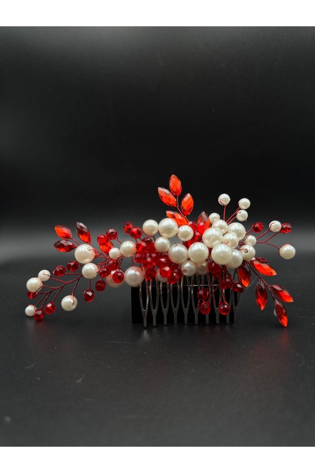 Elegant Hair Accessory with Pearl and Crystal Stone Detail Engagement, Wedding, Bridal Accessory, Bride