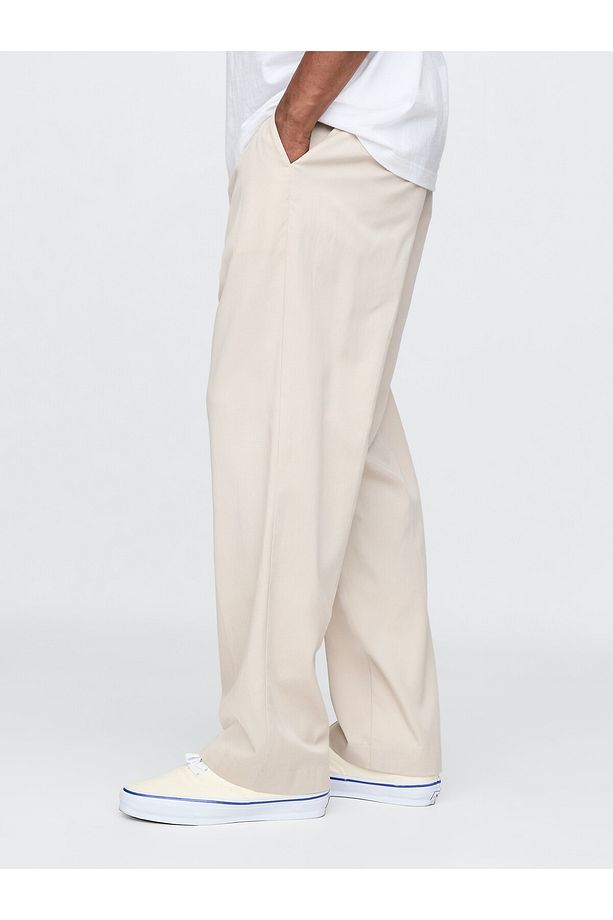 Erkek Bej UltraSoft Pileli Pantolon - 5