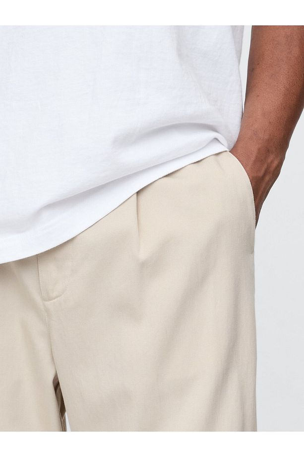 Erkek Bej UltraSoft Pileli Pantolon - 3