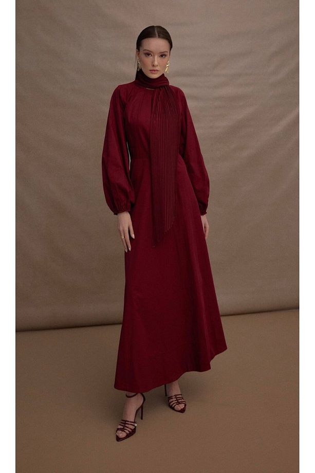 Zehra Kemeri Piliseli Gabardin Elbise - 2