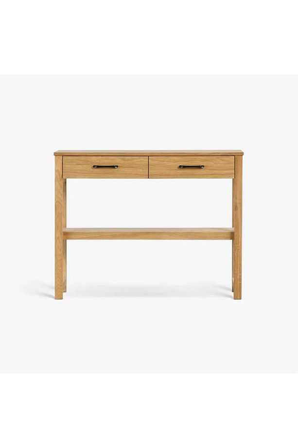 Ahşap Çift Çekmece Tek Raf Modern Dresuar - 2