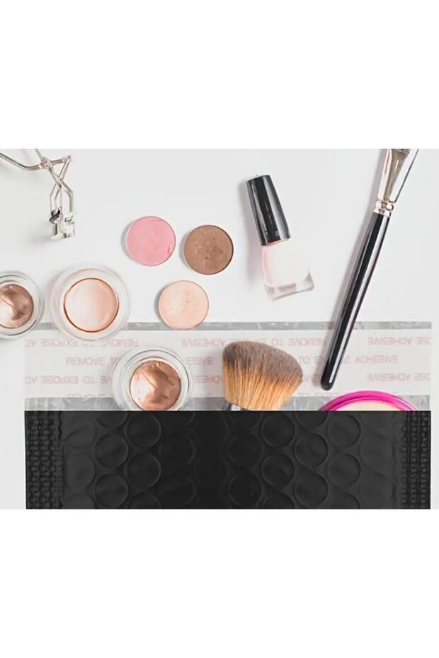 Bantlı Siyah Patpatlı Balonlu Kargo Poşeti E Ticaret poşeti 50 Adet 25x30+4 - 4