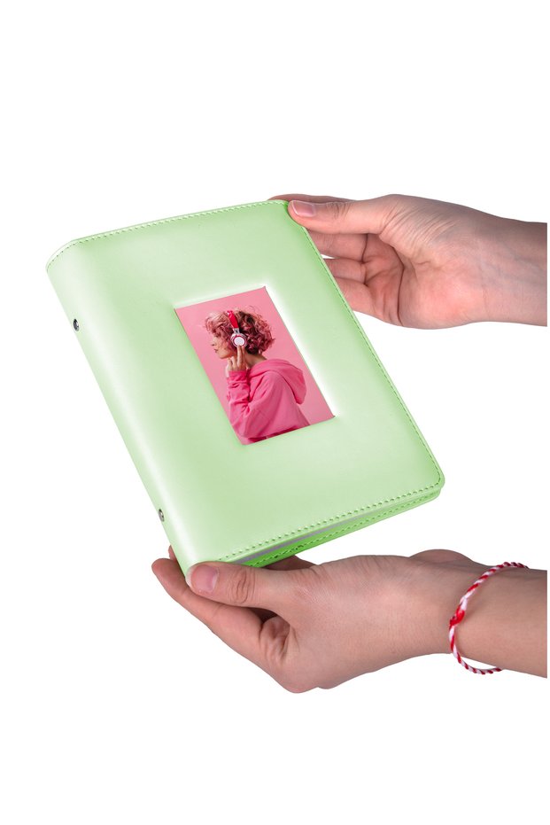 Instax 193 Photo Capacity Green Polacart Photo Album with Window