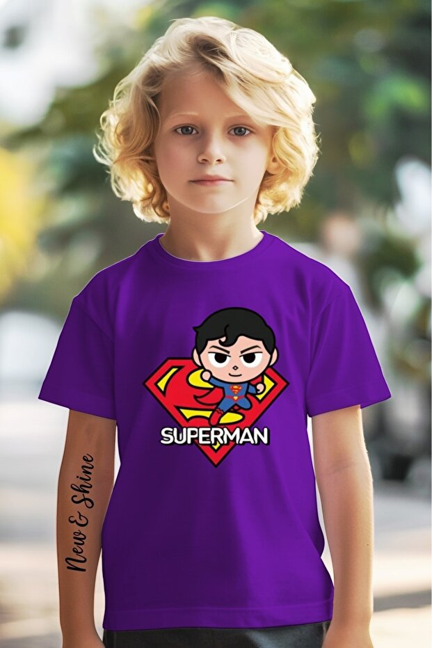 Superman Printed Oversize Kids T-Shirt