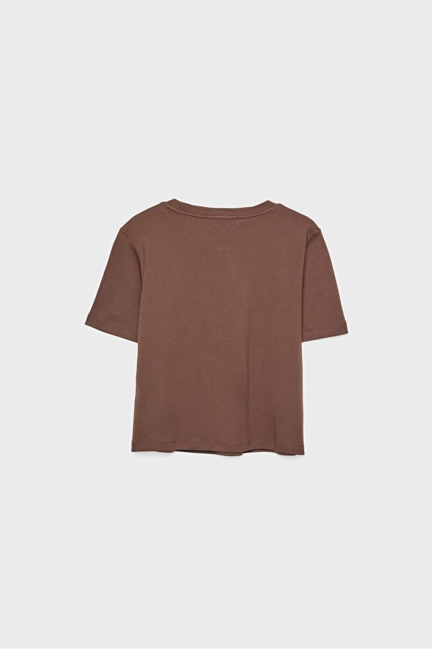 Basic kalın regular fit t-shirt - 6