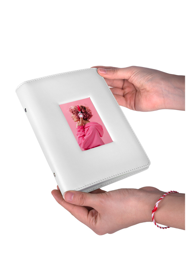 Instax 193 Photo Capacity White Polakart Photo Album with Window