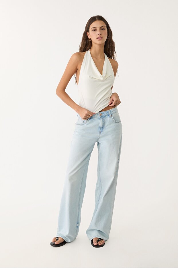 Degaje halter yaka top - 2