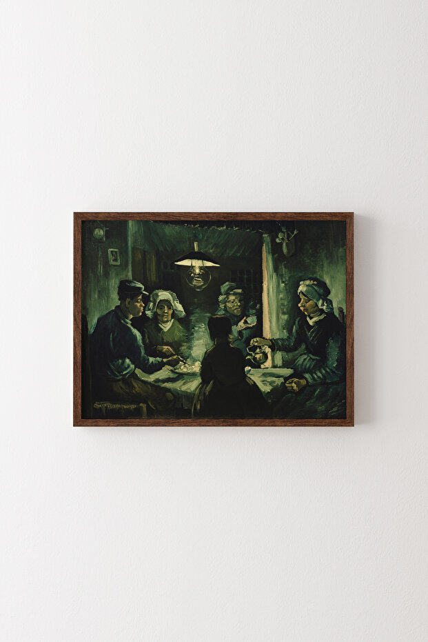 Potato Eaters - Wooden Patterned Frame