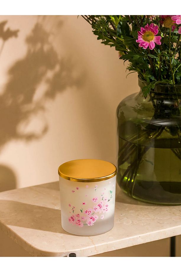 LCW HOME Karışık Çiçek Baskılı Bardak Mum 190 Gr. - 3