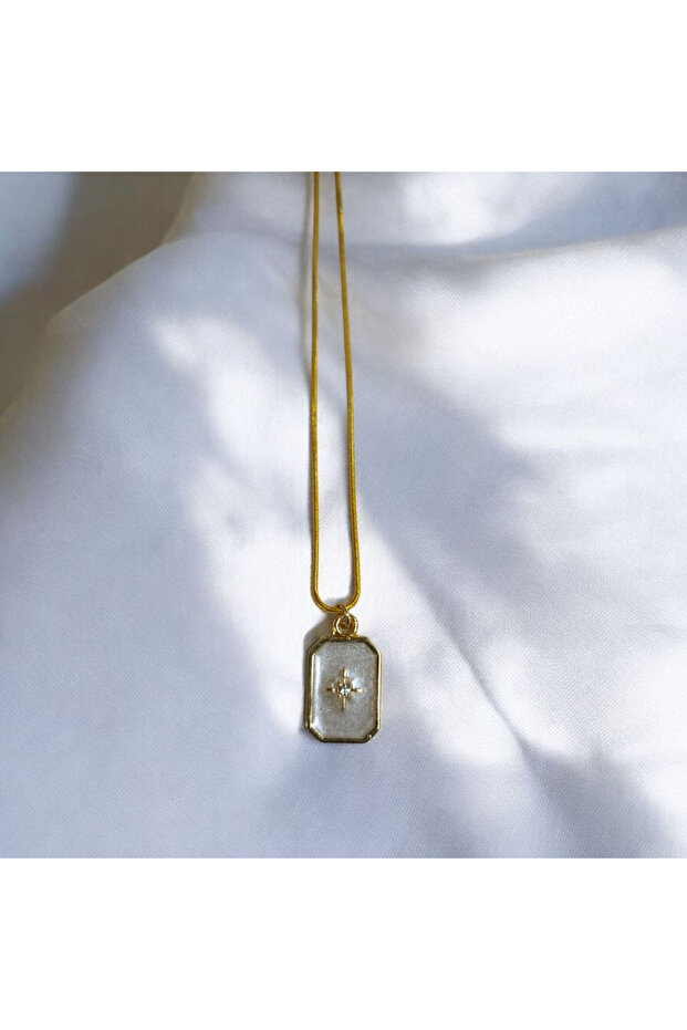 Kutup Yıldızı Plaka Kolye - 1