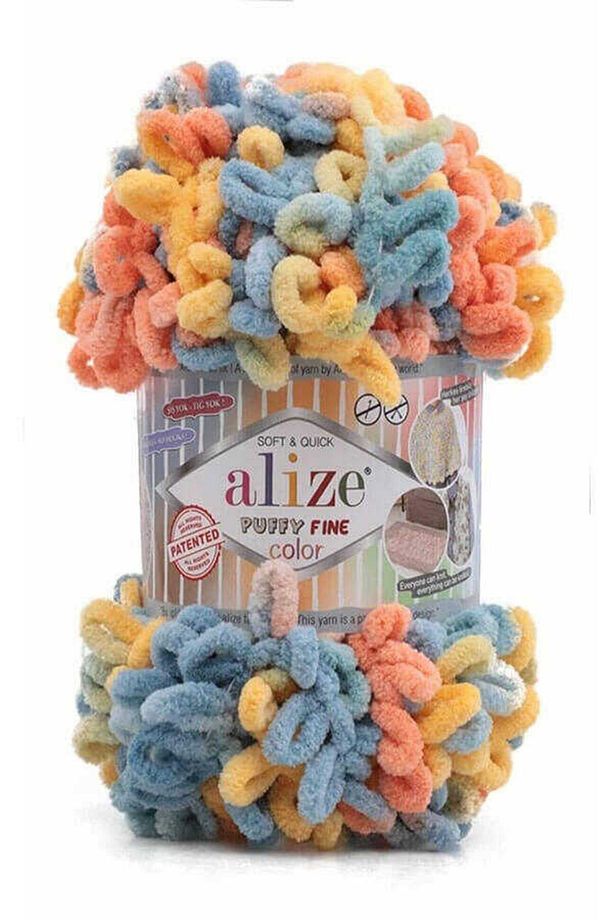 ( 5 Adet ) Puffy Fine Color 6314 El Örgü Ipliği 5'li 1 Paket 6314 - 1