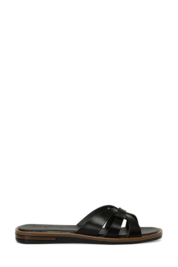 Inci Nicole 4Fx Women's Black Flat Slippers