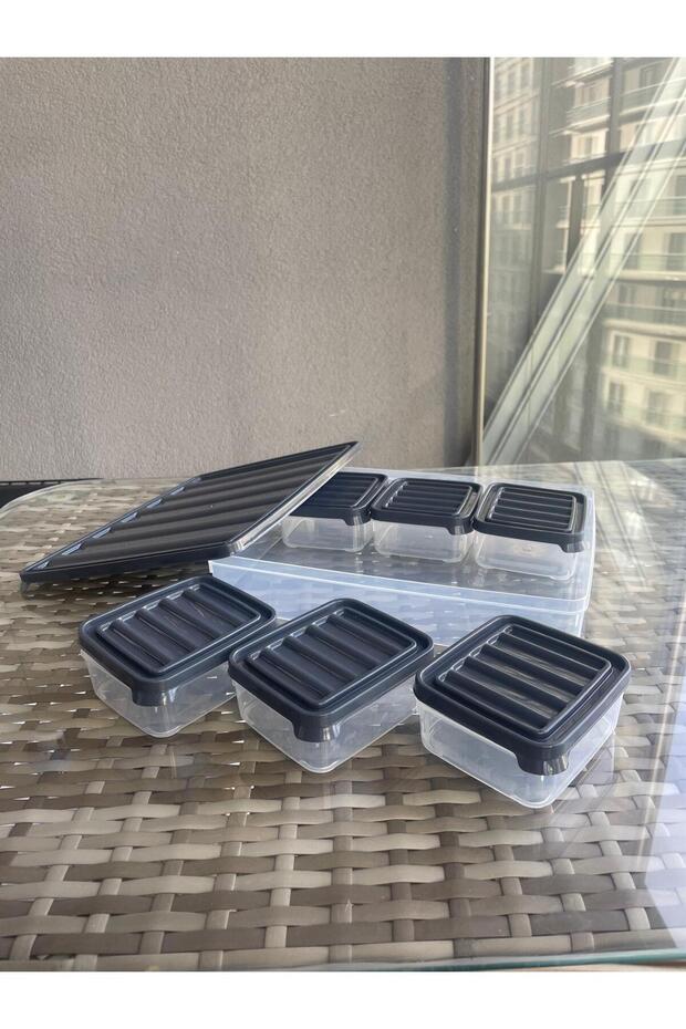 7 Pcs Breakfast Set Storage Container Multi-Purpose 6 X 250ml + 1 X 2500ml - 2