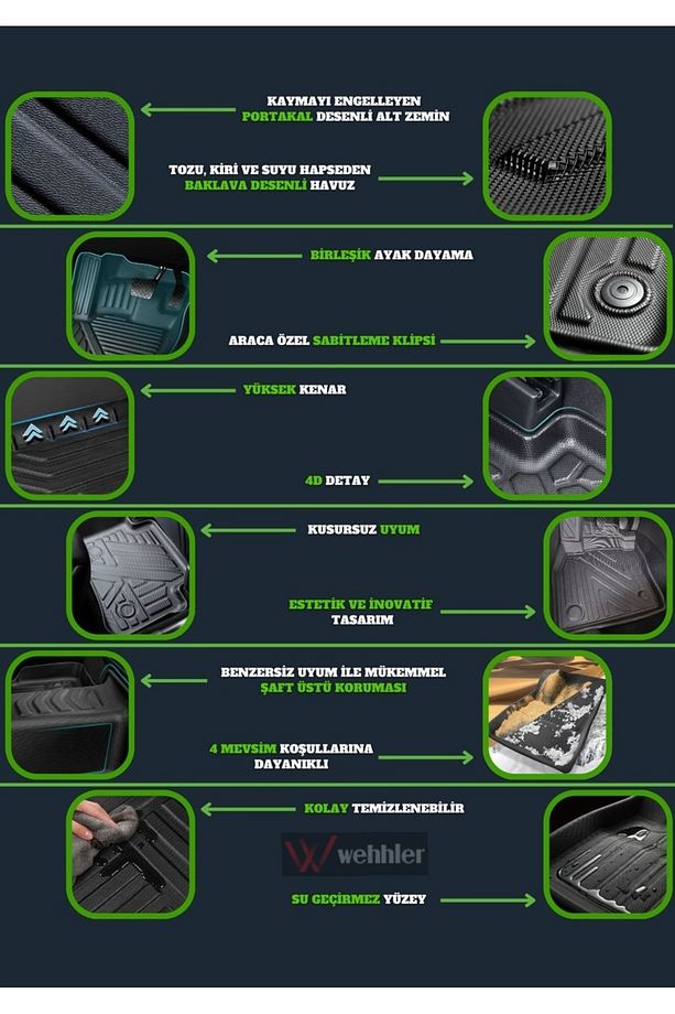 SKODA SCALA 2019-2020-2021-2022-2023-2024-2025 4D CARBON DESEN PREMIUM PASPAS - 7