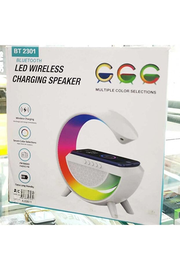 Led wireless charging speaker bt2301 - 2