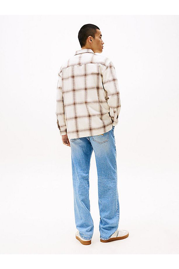 Textured Check Overshirt - 5