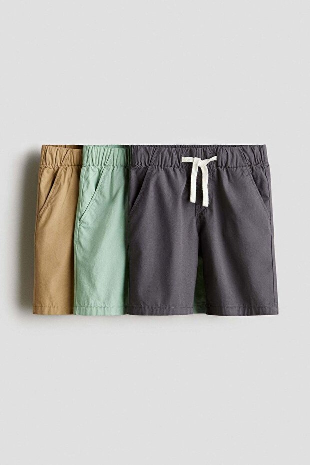 3-pack cotton shorts