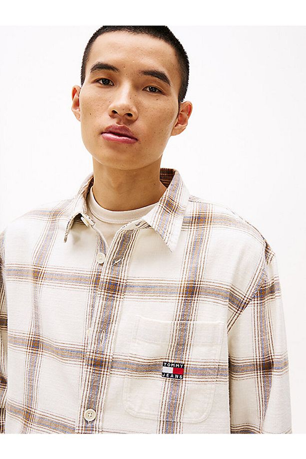 Textured Check Overshirt - 3