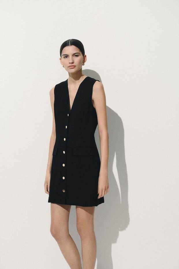 فستان بأزرار أمامية - 1