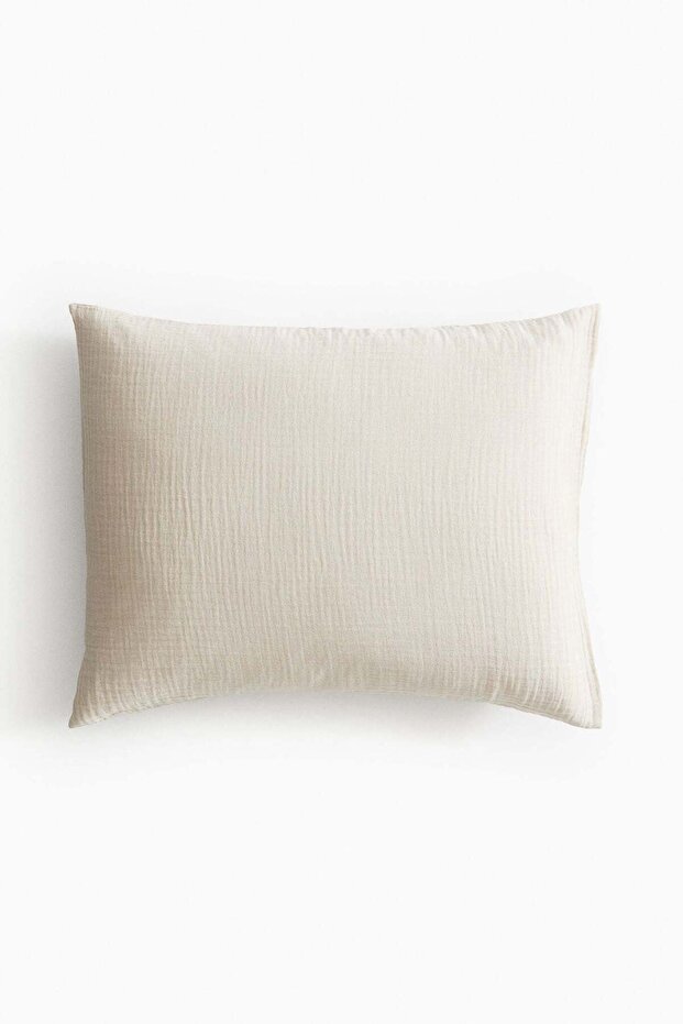 Cotton muslin pillowcase