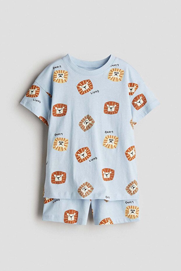 Printed jersey pyjamas